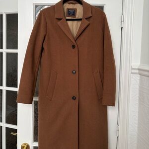 Abercrombie & Fitch Tan Dad Coat
